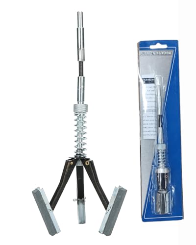 FreeTec Cylinder Honing Tool, Adjustable 31.8-88.9 mm, Engine Cylinder Honing and Deglazing Tool with 3 x 50 mm Whetstones (220 Grit)