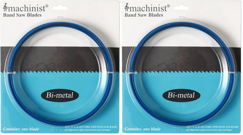 Imachinist S7212014 72" x 1/2" x 14TPI Bi-Metal Bandsaw Blades for Cutting Metal (Pack of 2) 14TPI (Pack of 2)
