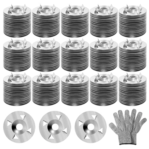 700 Pcs Foam Board Fasteners Washers, 1-1/8 Inch Galvanized Steel Insulation Fixing Hardware for Panels Installation with Cut Resistant Gloves