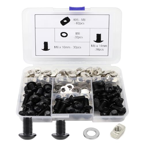 150Pcs M8 4040 Aluminum Extrusion Hardware Accessories for Bracket