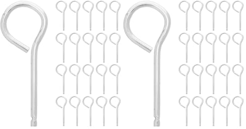 HOMSFOU 100 Pcs Fire Extinguisher Pull Pins Fire Extinguisher Stainless Steel Lock Pins for Fire Extinguishers (Pack of 2) 5.60X2.00X0.20CM (Pack of 2)