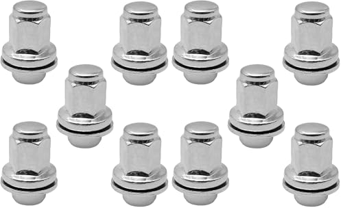 5PCS M14-1.50 Wheel Nut Replacement Front and Rear 9-1000371, 9094201103, 90942-01103, 90942A1001, 611-277, 611-2771, 6112771, 910003 Compatible with Toyota Tundra 2007-2021 (Pack of 2) Medium (Pack of 2)