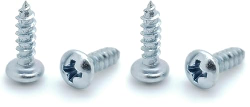 BCP Fasteners (1000 Pack) #6 x 1/2" Zinc Phillips Pan Head Wood Screws (BCP386)