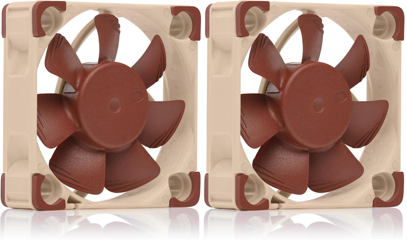 Noctua NF-A4x10 5V PWM, Premium Quiet Fan with USB Power Adaptor Cable, 4-Pin, 5V Version (40x10mm, Brown) (Pack of 2) 40x40x10 mm (Pack of 2)