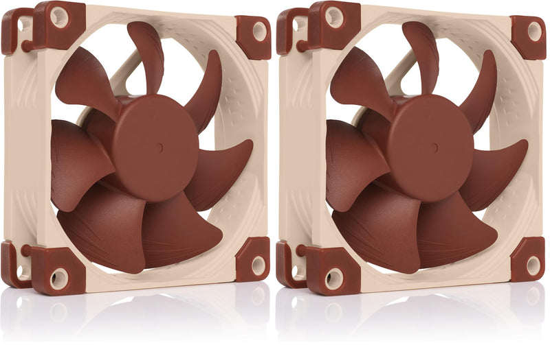 Noctua NF-A8 5V PWM, Premium Quiet Fan with USB Power Adaptor Cable, 4-Pin, 5V Version (80mm, Brown) (Pack of 2) 80x80x25mm (Pack of 2)