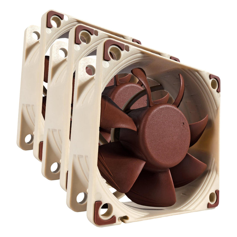 Noctua NF-A6x25 PWM, Premium Quiet Fan, 4-Pin (60mm, Brown) (Pack of 3) 60x60x25mm (Pack of 3)