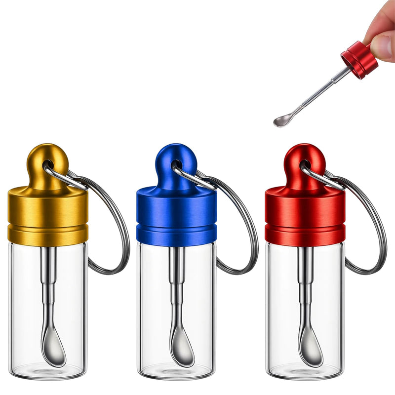Snuff Set 3-Piece with Pull Tube and Dispenser - Portable Snuff Accessories for Discreet Storage Set for On the Go