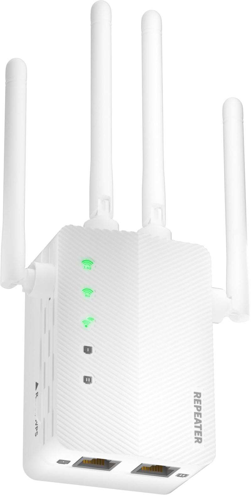2025 WiFi Extender Signal Booster - 10X Faster WiFi Dual-Band Booster for Home, Covers 15,000 Sq.Ft Long Range | 4 Antennas, Ethernet Port & EasyMesh, Supports 80+ Devices, Works with All White