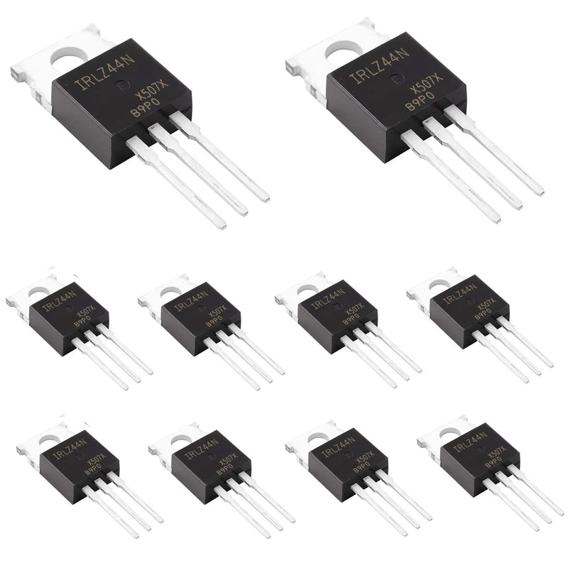 Penglin IRLZ44N N-Channel Mosfet Transistor Pack of 10 | 55V 47A 3-Pin TO-220AB IRLZ44NPBF Transistors