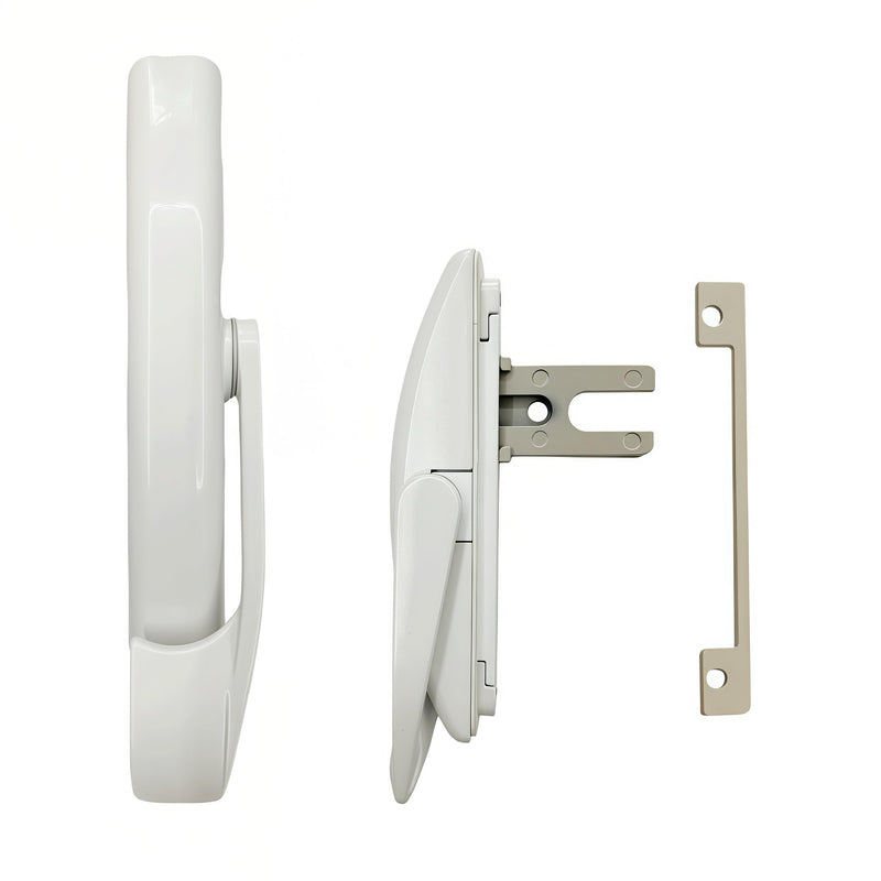 House Guard Maxim Window Locking Handle Replacement, White | Fits Maxim window operators; includes keeper for replacement. Check dimensions before purchase.