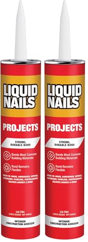 Liquid Nails 10 oz Interior Projects Latex Construction Adhesive Tan (Pack of 2) 10 Ounce (Pack of 2)