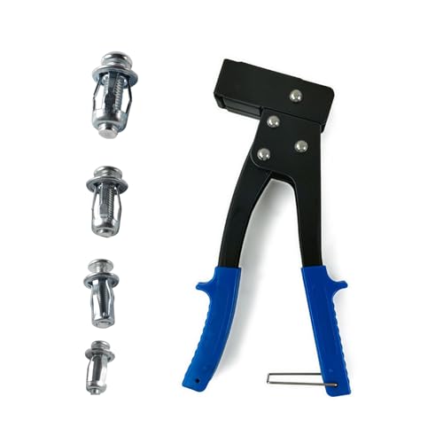 Molly Bolts for Drywall Plaster Walls (0.01"-0.19"), 40 PCS in 4 Sizes, Heavy Duty Hollow Wall Anchors with Setting Tool