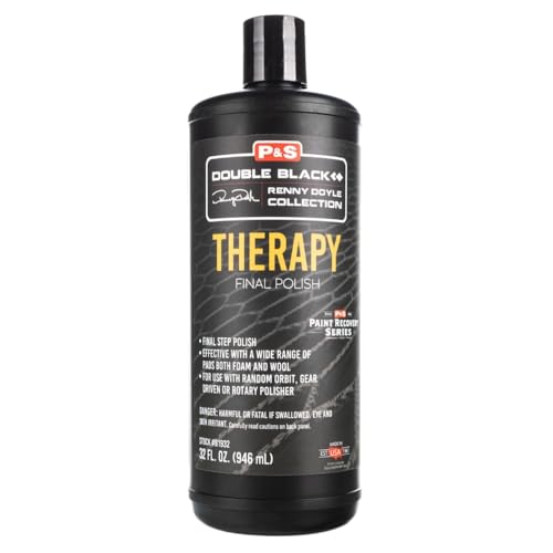P&S Therapy Final Polish – Ultra Fine Finishing Polish for High Gloss Paint Correction, Recovery Series Finisher for Delicate Paint, Easy Wipe-Off, Works with Foam Wool or Microfiber Pads, 32 oz 32 oz.