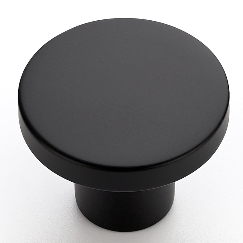 HOME EDIT 30 Pack Black Cabinet Knobs, 1-1/5 Inch Round Drawer Knobs for Kitchen Cabinets, Dressers & Closet Doors