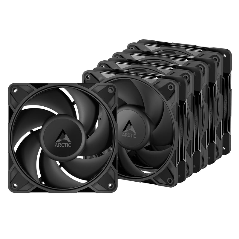 ARCTIC P12 Pro PST LN (Pack of 5) - Low-Noise 120 mm Premium PC Fan | PWM case fan, case fan, Y-cable splitter, 450-2000 rpm, 0 rpm <5% PWM, hydrodynamic plain bearing, 4-pin 5 Stück
