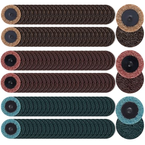 150 PCS Sanding Discs 2 Inch Quick Change Sanding Discs Die Grinder Sanding Disc Fine Coarse Medium Surface Conditioning Discs for Burr Finish Rust Paint Removal 150PCS 2 inch