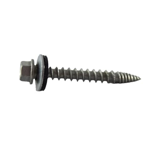 Metal Depot Orange Galvanized Wood Screw #10 x 1-1/2 Self Tapping