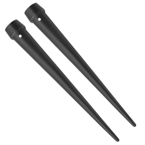 Broad-Head Bull Pin, 1-1/16-Inch, Heat-Treaded Steel With Black Finish and Hang-up Hole,2 Pcs