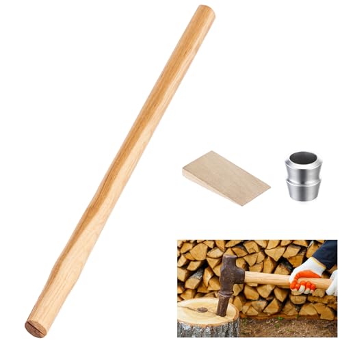 Yalikop 1 Sets 36" Replacement Hickory Sledge Hammer Handles Kit