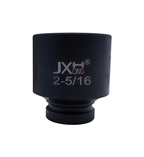 1" Drive 2-5/16" Impact Socket, 6-Point, Heat Treated Cr-V Alloy Steel