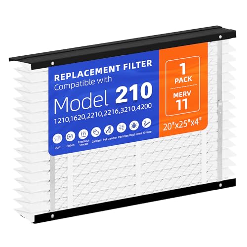 1 Pack 210 Replacement Filter,MERV 11,Compatible with AprilAire 210 Whole House Air Purifiers Models,1210,1620,2210,2216,3210,4200,HVAC Furnace Filter Replacement,20x25x4 Air Filter