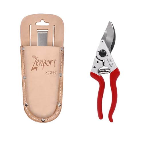 QZ408 Ergonomic Professional Pruner and HJ261 Leather Pruner Sheath