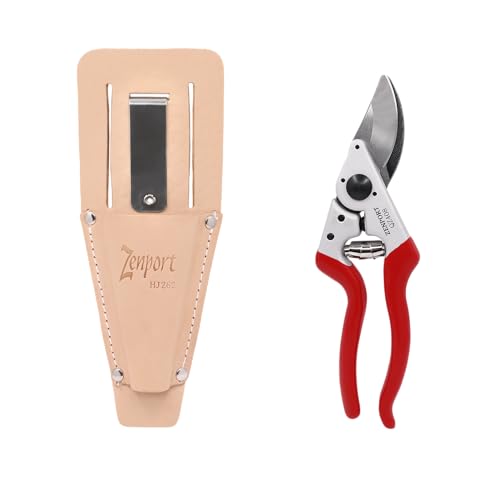 QZ408 Ergonomic Professional Pruner and HJ262 Leather Pruner Sheath
