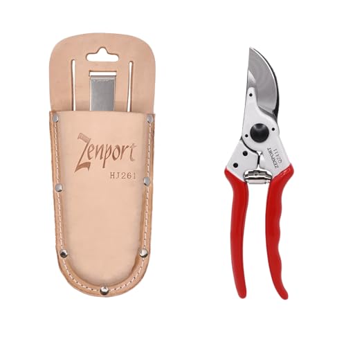 QZ411 Narrow Pruner and HJ261 Leather Pruner Sheath