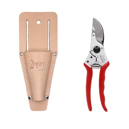 QZ411 Narrow Pruner and HJ263 Leather Pruner Sheath