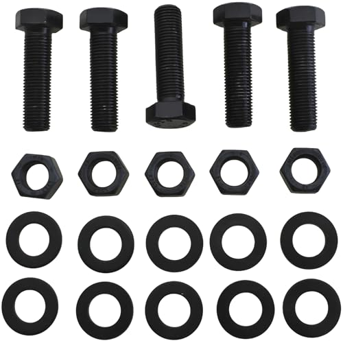 (Pack of 5pcs) M14 Thread Pitch 1.5mm Hex Head Screws Bolts, 40Cr Carbon Steel Grade 12.9, Metric Hexagon Head Bolts Full Thread (M14x50mm) M14x50mm