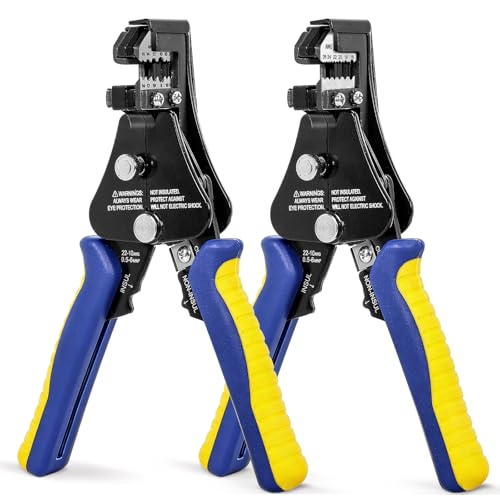haisstronica 3 in 1 Automatic Wire Stripper Set, AWG 8-26, 7-Inch 8-26 AWG