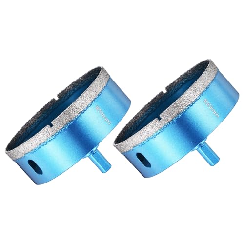 DTGN Diamond Hole Saw 3-15/16 Inch 100mm Core Drill Bit 2pcs Blue 3-15/16" (100mm) 2