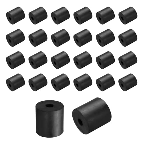 uxcell 36 Pcs Rubber Spacers 30mm OD x 8mm ID x 30mm Height Round Anti Vibration Spacer Rubber Bushing Grommets
