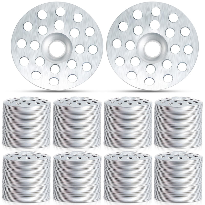 800 Pcs 1 Inch Plaster Wall Repair Washers Zinc Metal Washer for Screws Profile Flat Ceiling Repair Rings Plaster Buttons for Wall Ceiling Drywall Hole Fixing 800