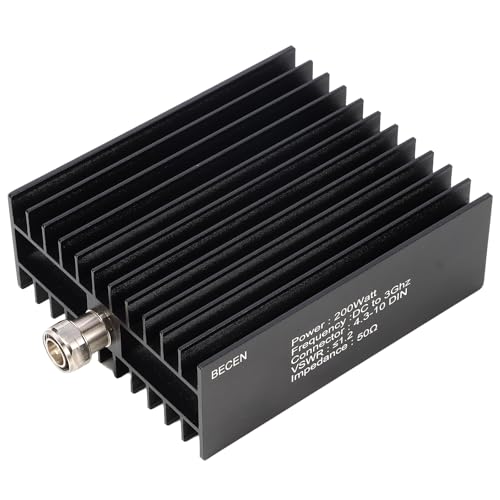 BECEN 200Watt 4.3-10 Mini DIN Male RF Dummy Load,DC to 3GHz 50 Ohm，Combine The use of Vector Network Analyzer，Spectrum Analyzer，Oscilloscope， Signal Generator