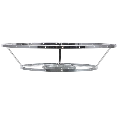 Anneome Lampshade Frame Made of Metal Hanging Lamp Frame for DIY Lampshade Lampshade Holder for Table Lamps and Desk Lamps Easy Assembly for Home, Office and Bar 9.84 x 9.84 x 2.36 Inches