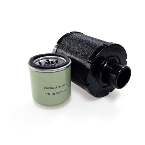 Filter Kit (88290014-484 Oil Filter + 88290014-486 Air Filter) Maintenance Kit, Fits for Air Compressor Replacement Filter Part