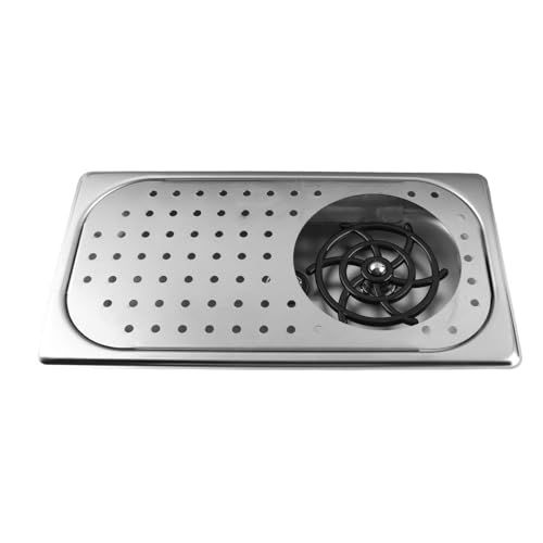 Bar Glass Rinser, Stainless Steel, 360 Degree Rotating Spout, High Pressure, Automatic Sink Cup Washer for Cafes and Restaurants