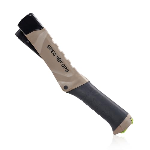 Spec Ops Tools Heavy Duty Hammer Tacker for Manual Stapling, Construction, Insulation & Roofing, Metal Strike Cap, Compatible with 1/4", 5/16" and 3/8" Staples