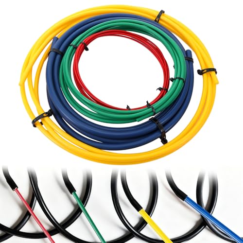 4 Pcs 4M Conditioning Copper Tubing Pipe Extension Kit, 1/4" 1/2" 3/8" 5/8" Built-in Copper Tube Bending Strip Air Conditioning Pipe Bender Kit for Air Conditioning Systems