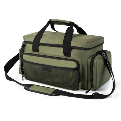 VJI 18" Heavy Duty Tool Bag with Adjustable Shoulder Strap, Green