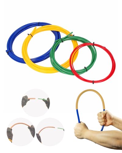 4PCS Copper Tube Bender Kit, 4M(13ft) x 1/4" 3/8" 1/2" 5/8" HVAC Pipe Bending Springs with Color-Coded Plastic Strips for Air Conditioner and Refrigerator Repair