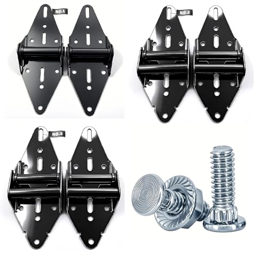 Garage Door Vertical/Curve Track Carriage Bolt and Hinges Combinations