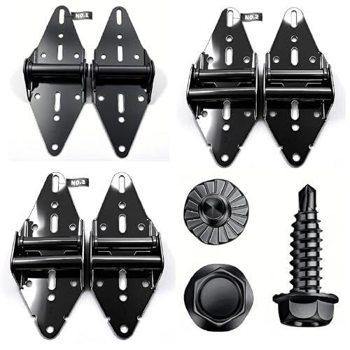 Black Color Hinge #1#2#3 Combinations and Screws(Qty 50)