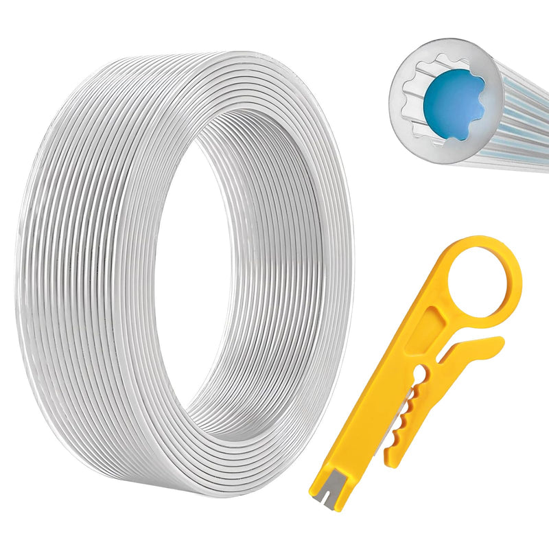 5Meters Up to 260°C Upgraded PTFE Tube OD 4mm Star Shape Inner Ultra Smooth Flow Compatible with Bambulab A1 A1 mini H2D H2S P1P P1S X1 All FDM 3D Printers with 1.75mm Filament (Translucent, 5M) Translucent
