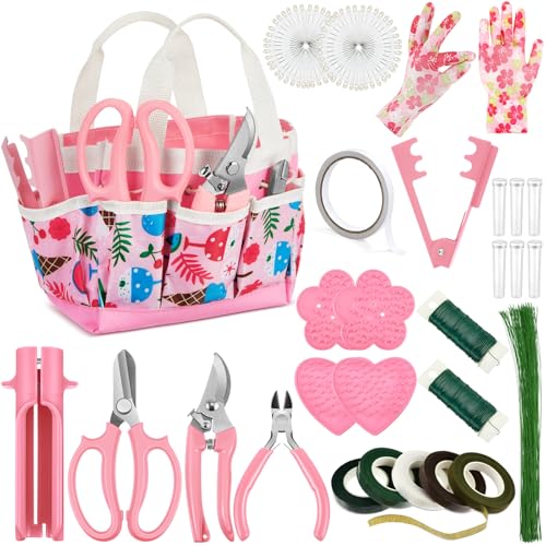 211 Pcs Floral Arrangement Kit in Pink for Weddings, Bouquets and DIY