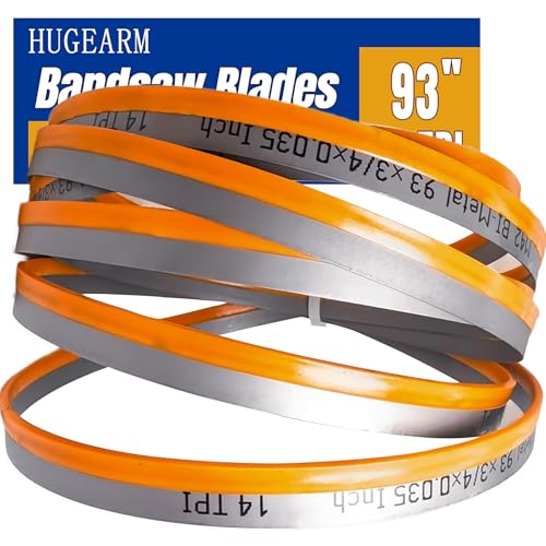 2 Pack 93" Band Saw Blades, Metal Cutting, 93 x 3/4 x 0.035, M42, 14 TPI