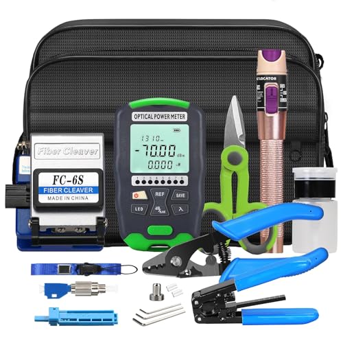 Fiber Optic Termination Tool Kit 10-in-1, Fiber Optic Tool Kit