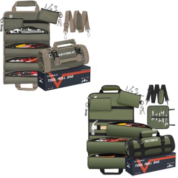 Tool Roll Up Bag, Gifts for Men Dad Husband Him Christmas, Mens Stocking Stuffers, Portable Tools Box Storage for Men