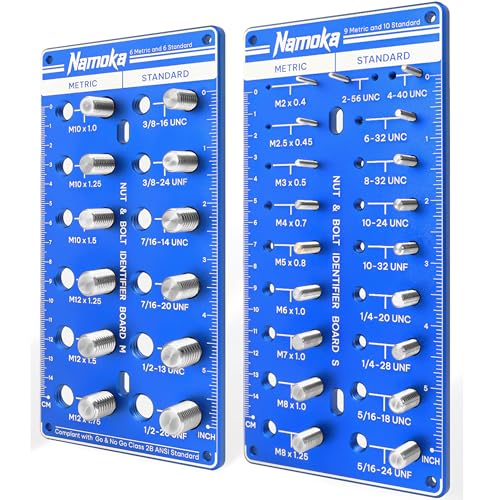 Thread Checker, 31-Size Dual-Panel Aluminum Gauge 31 Thread Checker-S02